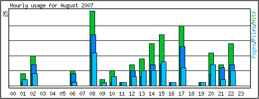 Hourly usage