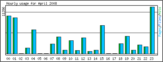 Hourly usage